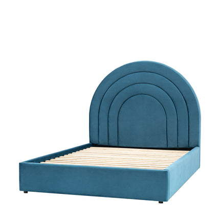 Arch King Size Blue Bedstead