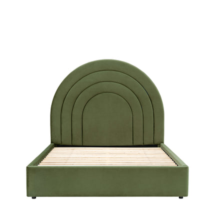 Arch King Size Olive Bedstead