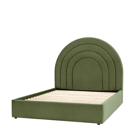 Arch King Size Olive Bedstead