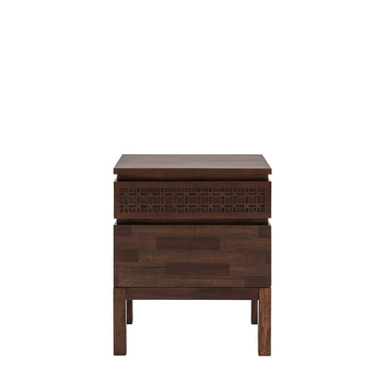 Serenity Brown 2 Drawer Bedside Chest