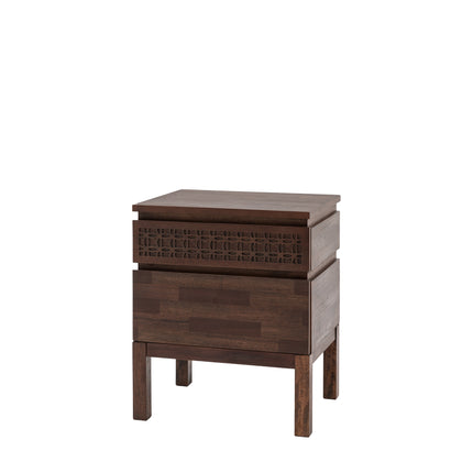 Serenity Brown 2 Drawer Bedside Chest