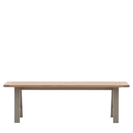 Huntington Light Grey Trestle Bench