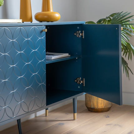 Thornfield Blue 2 Door Cabinet