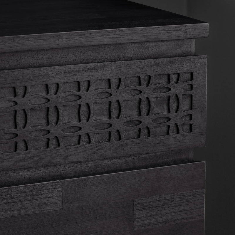 Serenity Black 4 Drawer Chest