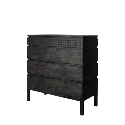 Serenity Black 4 Drawer Chest