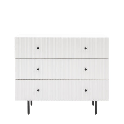 Kensley White 3 Drawer Chest