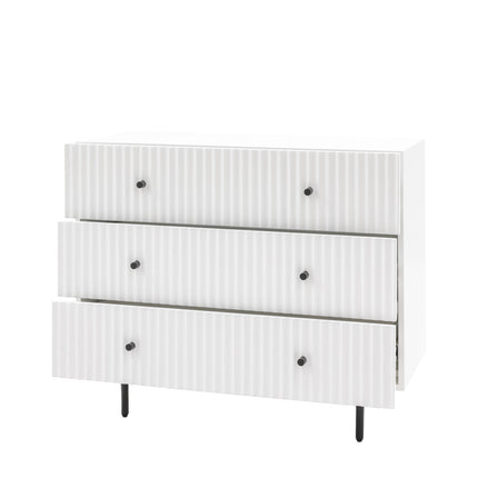 Kensley White 3 Drawer Chest