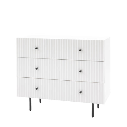 Kensley White 3 Drawer Chest