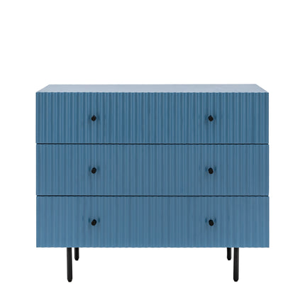 Kensley Blue 3 Drawer Chest