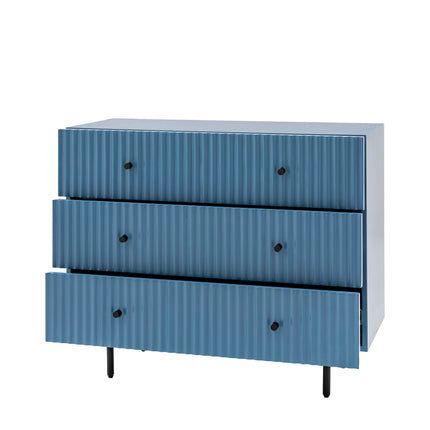 Kensley Blue 3 Drawer Chest