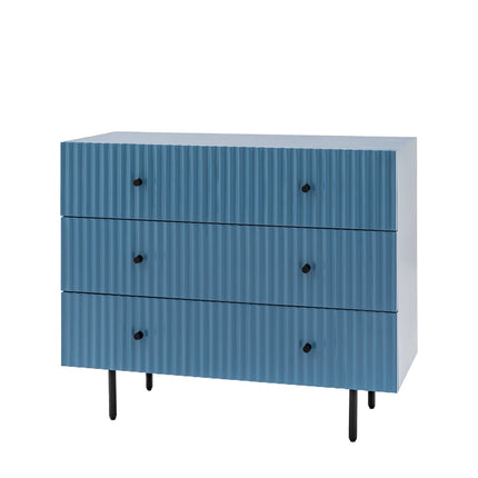 Kensley Blue 3 Drawer Chest