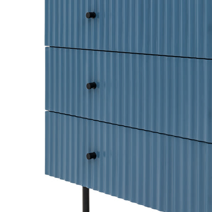 Kensley Blue 3 Drawer Chest