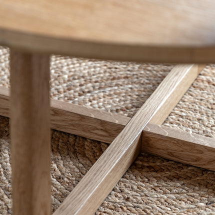 Langley Round Natural Coffee Table