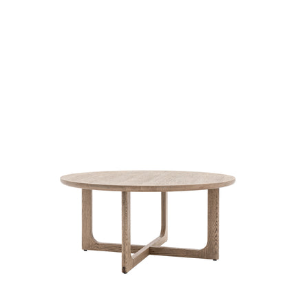 Langley Round Smoked Coffee Table