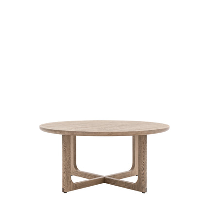 Langley Round Smoked Coffee Table