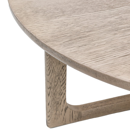 Langley Round Smoked Coffee Table