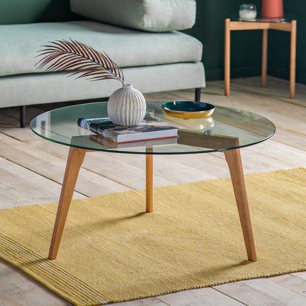 Langford Clear Round Coffee Table