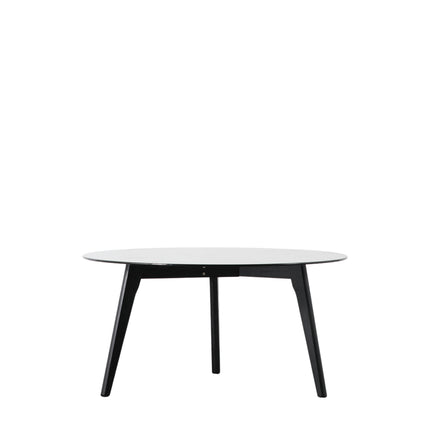 Langford Black Round Coffee Table