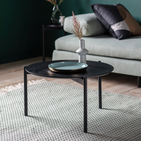 Crestfield Black Coffee Table