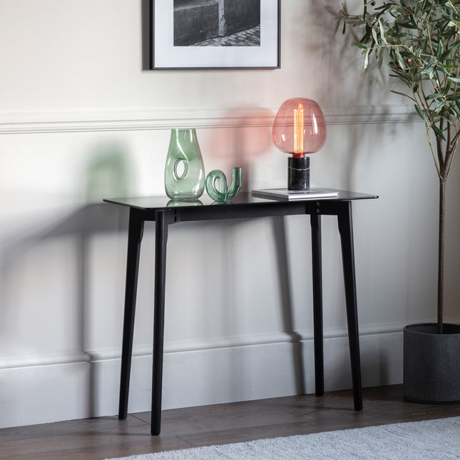 Langford Black Console Table