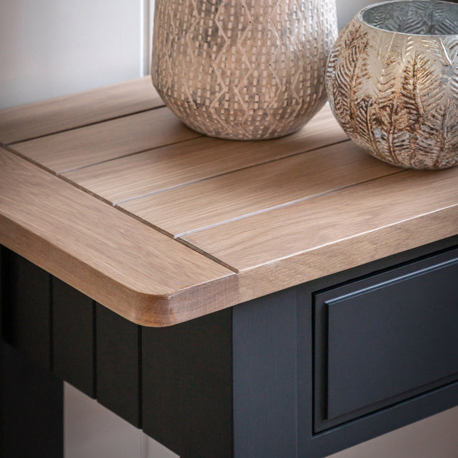 Huntington 2 Drawer Navy Console Table