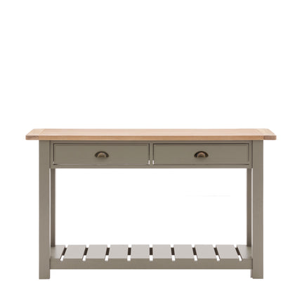 Huntington 2 Drawer Light Grey Console Table