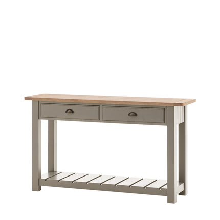 Huntington 2 Drawer Light Grey Console Table