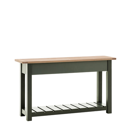 Huntington 2 Drawer Green Console Table