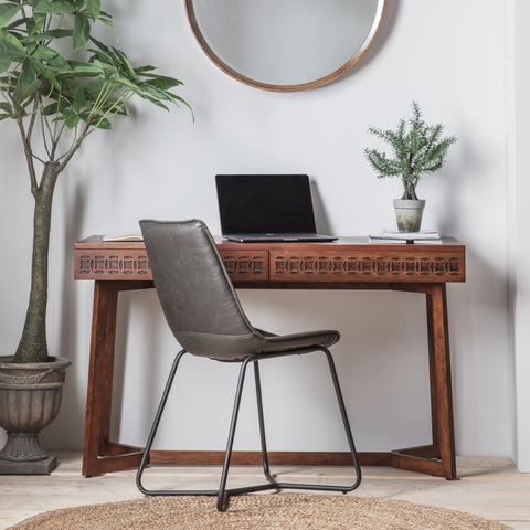 Serenity Brown 2 Drawer Desk