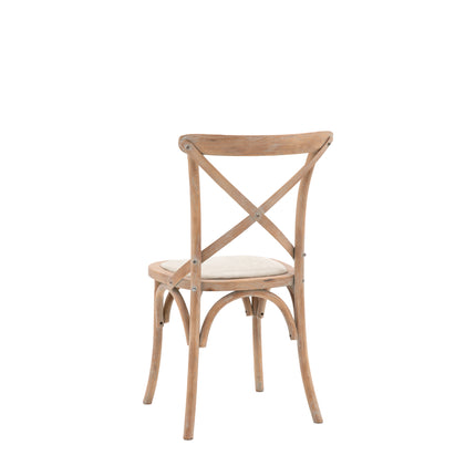 Terraza Natural Linen Dining Chair Set Of 2