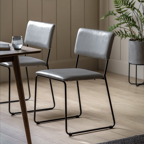 Ellsworth Slate Grey Dining Chair Set Of 2