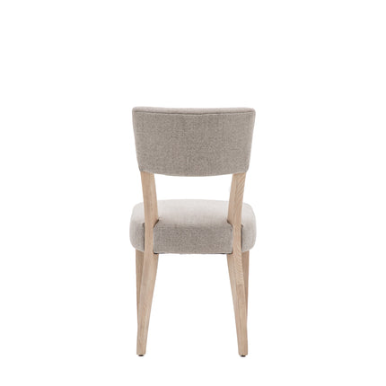 Huntington Upholstered Grey Linen Dining Chair Set Of 2