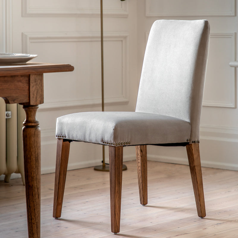 Somerville Dove Velvet Dining Chair Set Of 2