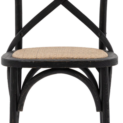 Terraza Black Rattan Dining Chair Set Of 2