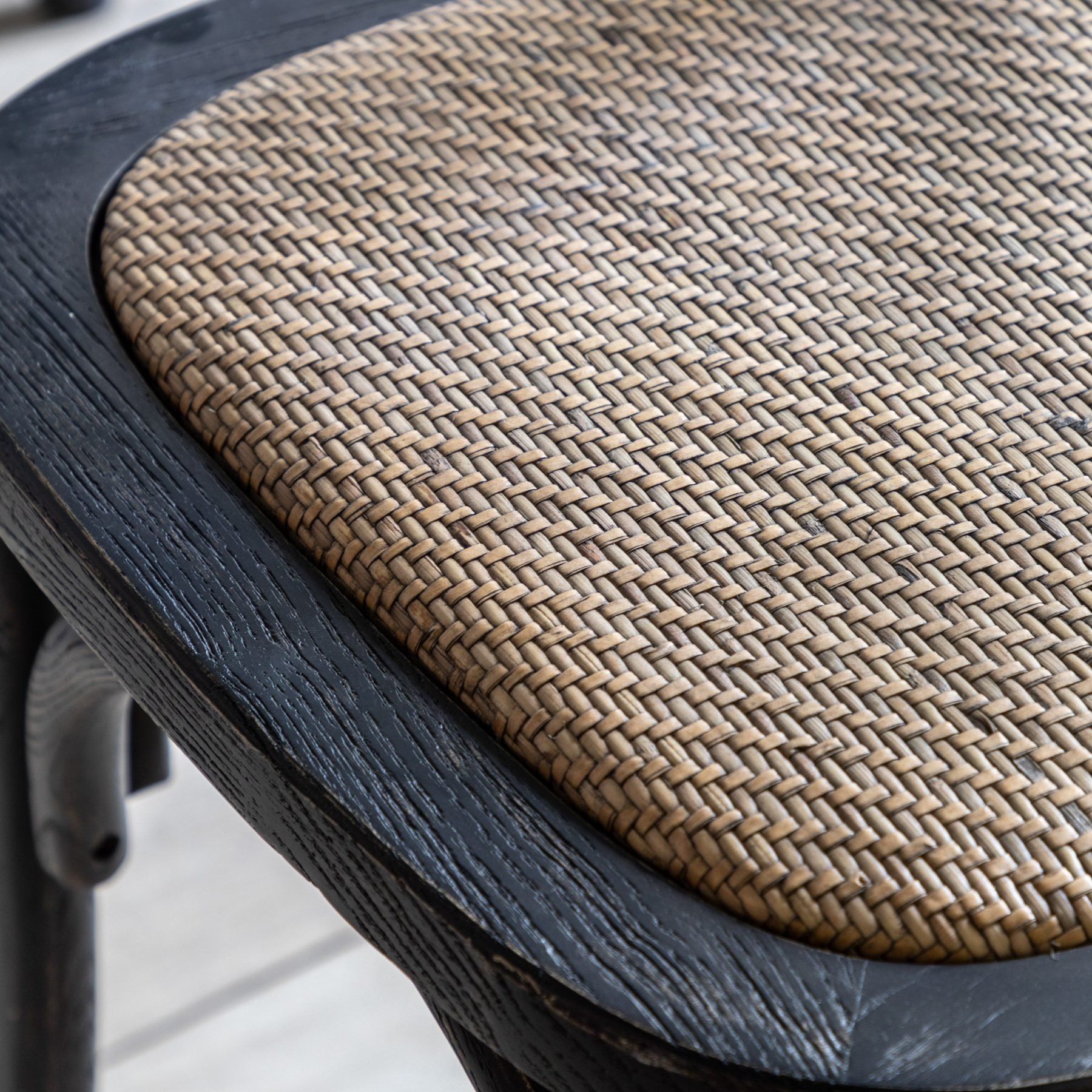 Terraza Black Rattan Dining Chair Set Of 2