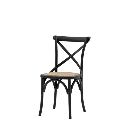 Terraza Black Rattan Dining Chair Set Of 2