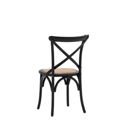 Terraza Black Rattan Dining Chair Set Of 2