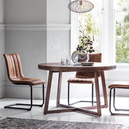 Serenity Brown Round Dining Table