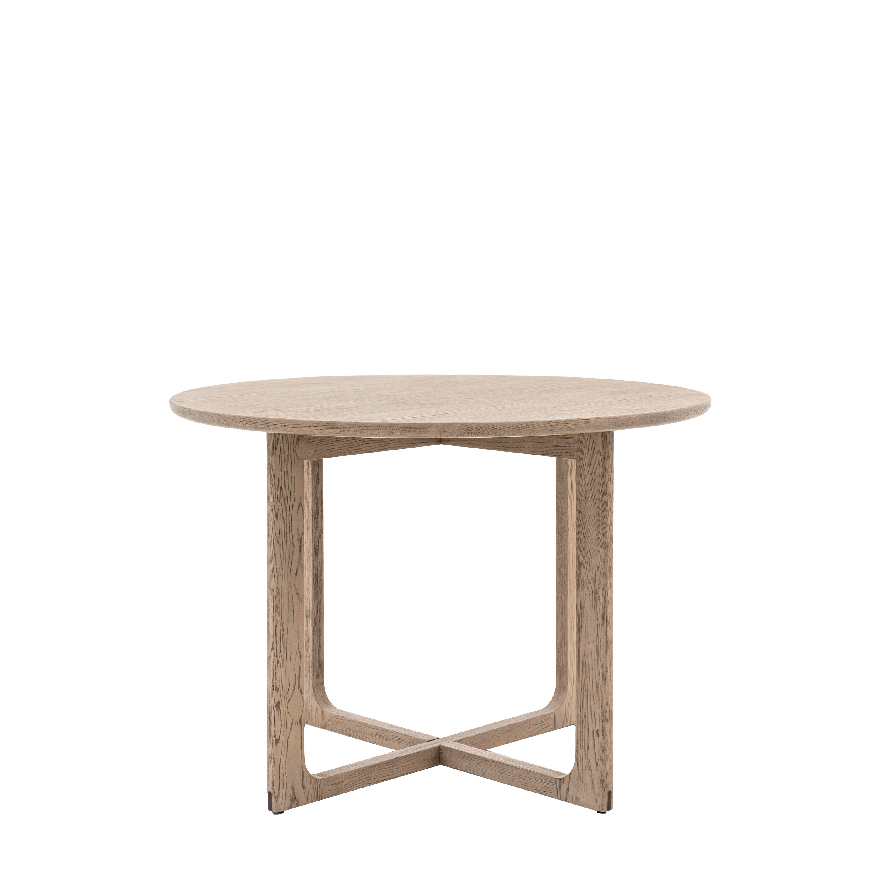 Langley Round Smoked Dining Table
