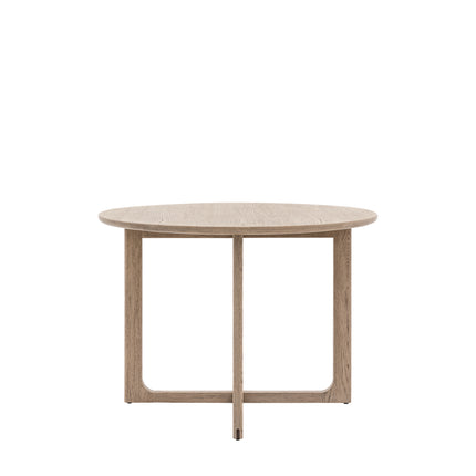 Langley Round Smoked Dining Table