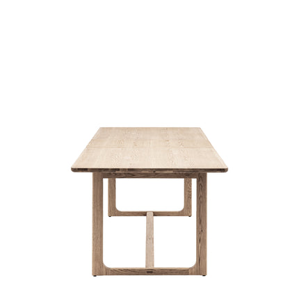 Langley Smoked Fixed Top Dining Table