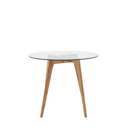 Langford Clear Round Dining Table