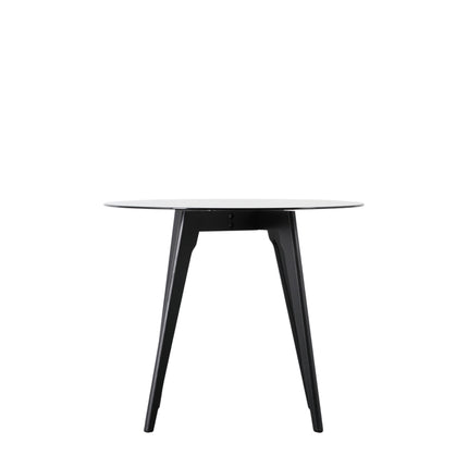 Langford Black Round Dining Table