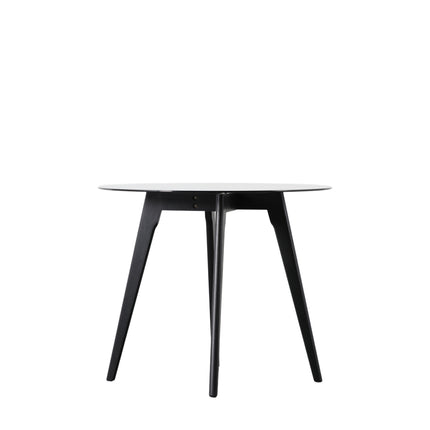 Langford Black Round Dining Table