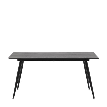 Astley Black Fixed Top Dining Table