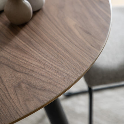 Astley Walnut Round Dining Table