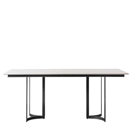 Holborn Black Fixed Top Dining Table