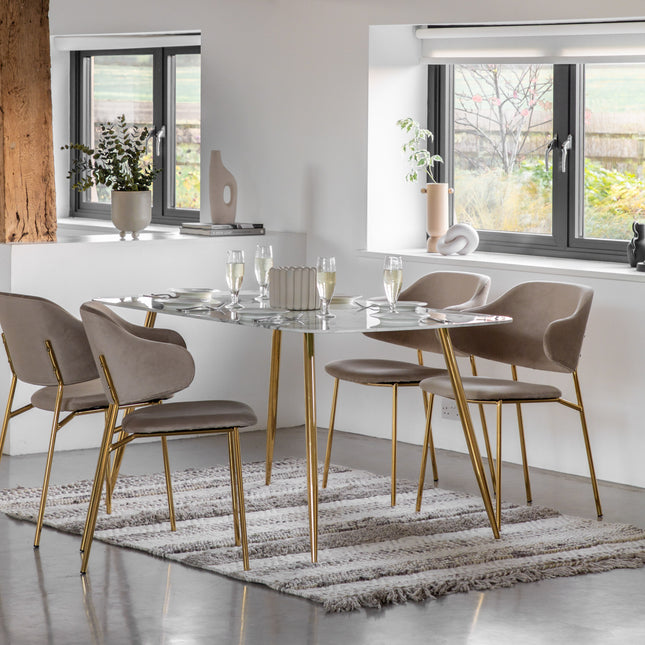 Benson White Effect Dining Table