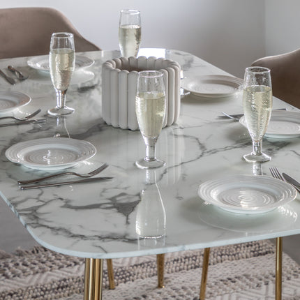 Benson White Effect Dining Table