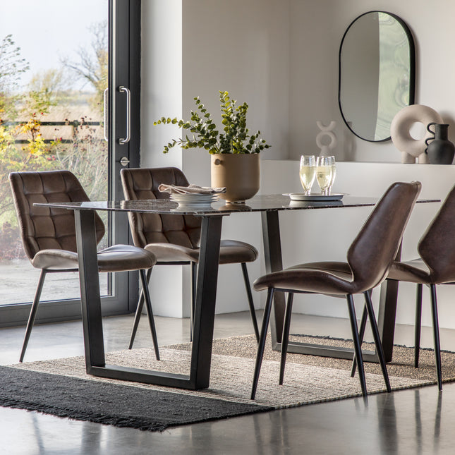 Eldridge Black Effect Dining Table